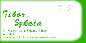 tibor szkala business card